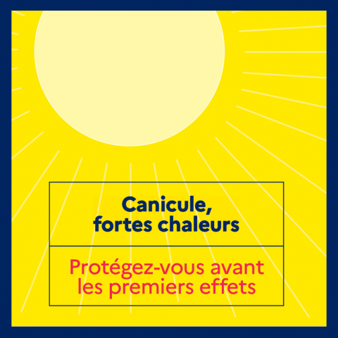 FORTES CHALEURS : PRÉSERVEZ-VOUS