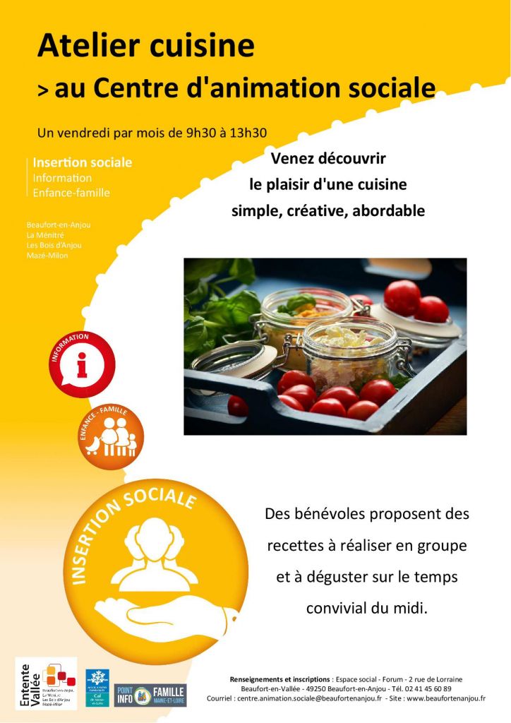 Les ateliers cuisine