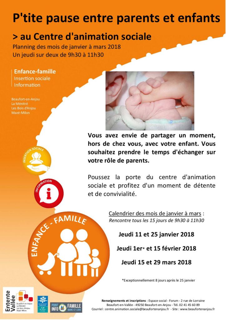 Ptite pause entre parents et enfants