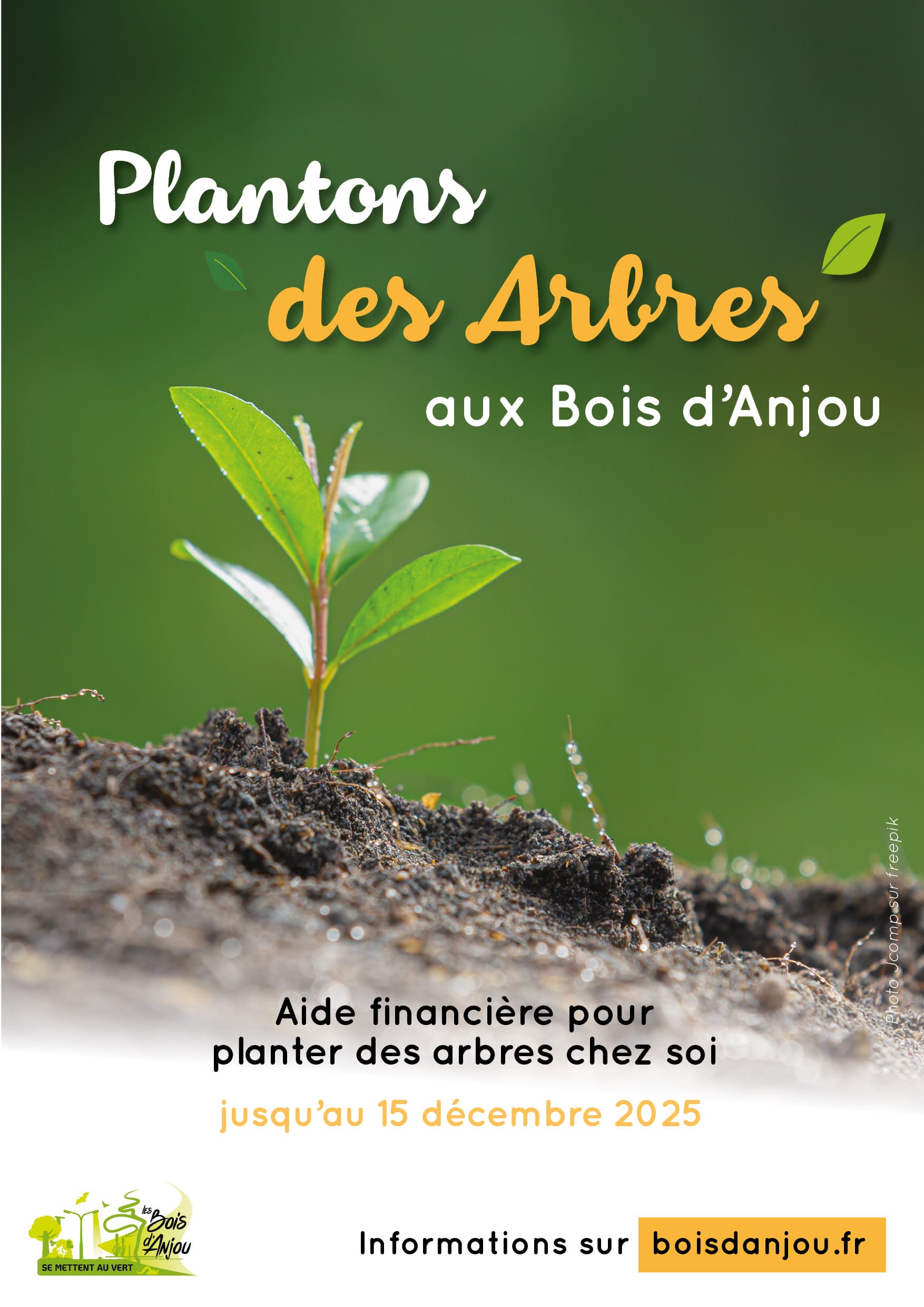 CA-DGR-251023_affiches plantons des arbres 2025 Opération plantons des arbres aux Bois d'Anjou jusqu'au 15 décembre